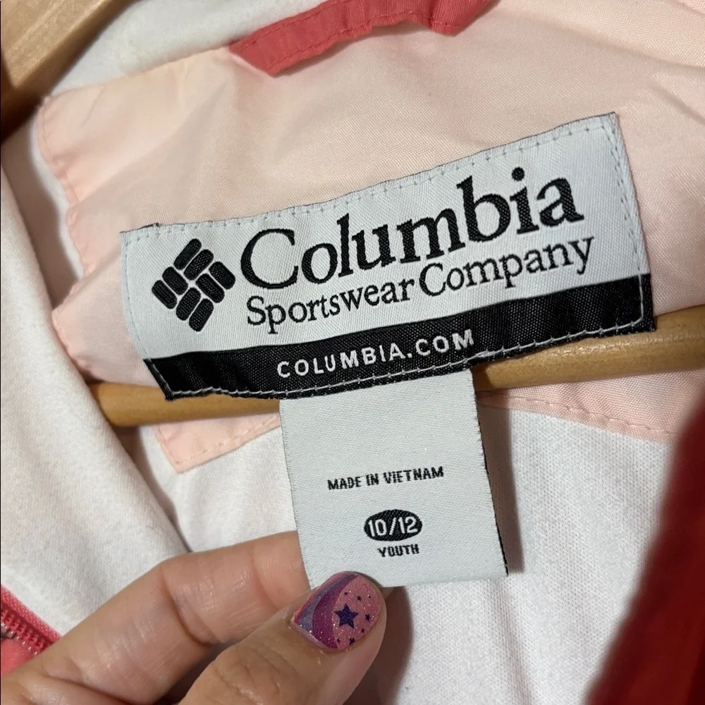 Columbia Girls Pink Lightweight Jacket Size 10/12 | outdoor | hiking | camping